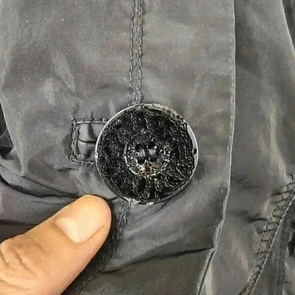 Chico's Nylon Poly Button Front Women's Light Jacket XL/3 - Picture 5 of 9